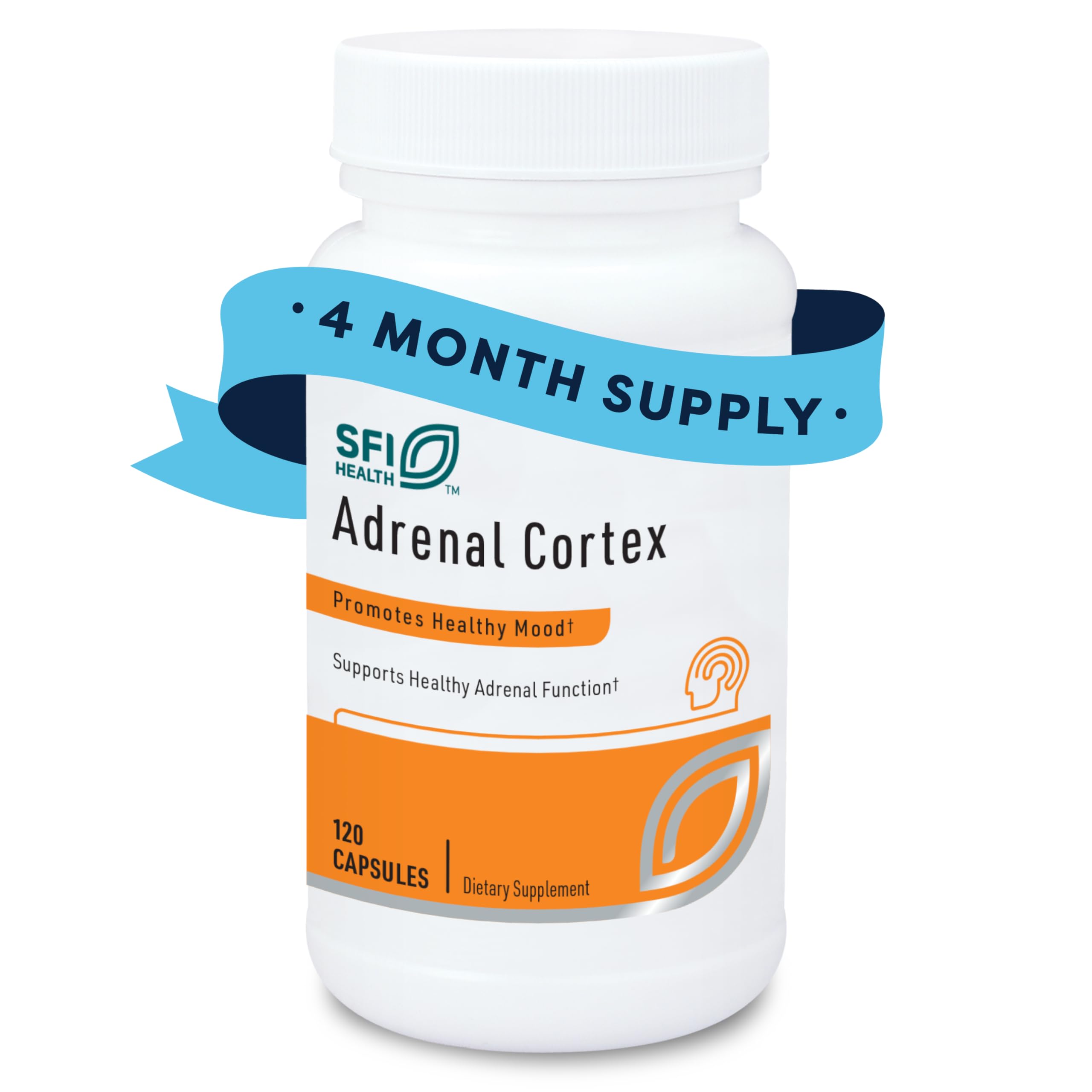 SFI Health Adrenal Cortex bottle front view for targeted adrenal support.