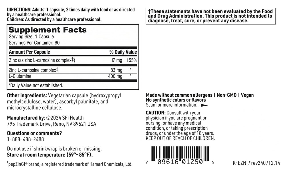 Endozin hypoallergenic formula badge on packaging.