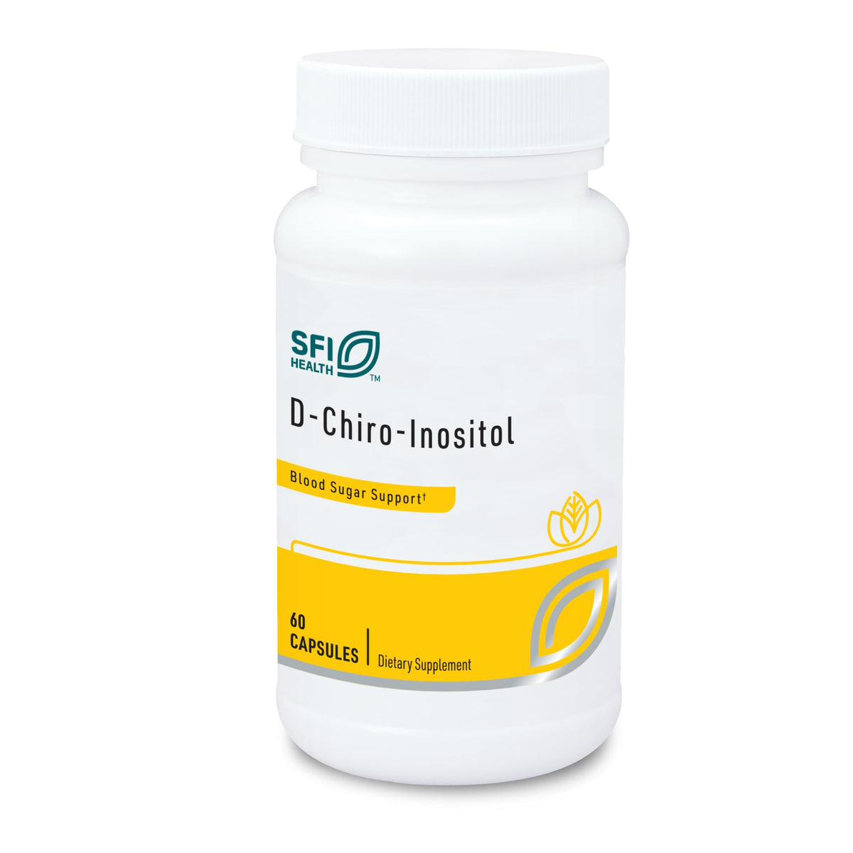 SFI Health Klaire Labs D-Chiro-Inositol bottle with 60 capsules