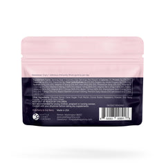 Close-up of Elderberry and Goji Berry 500mg Multivitamin Gummies