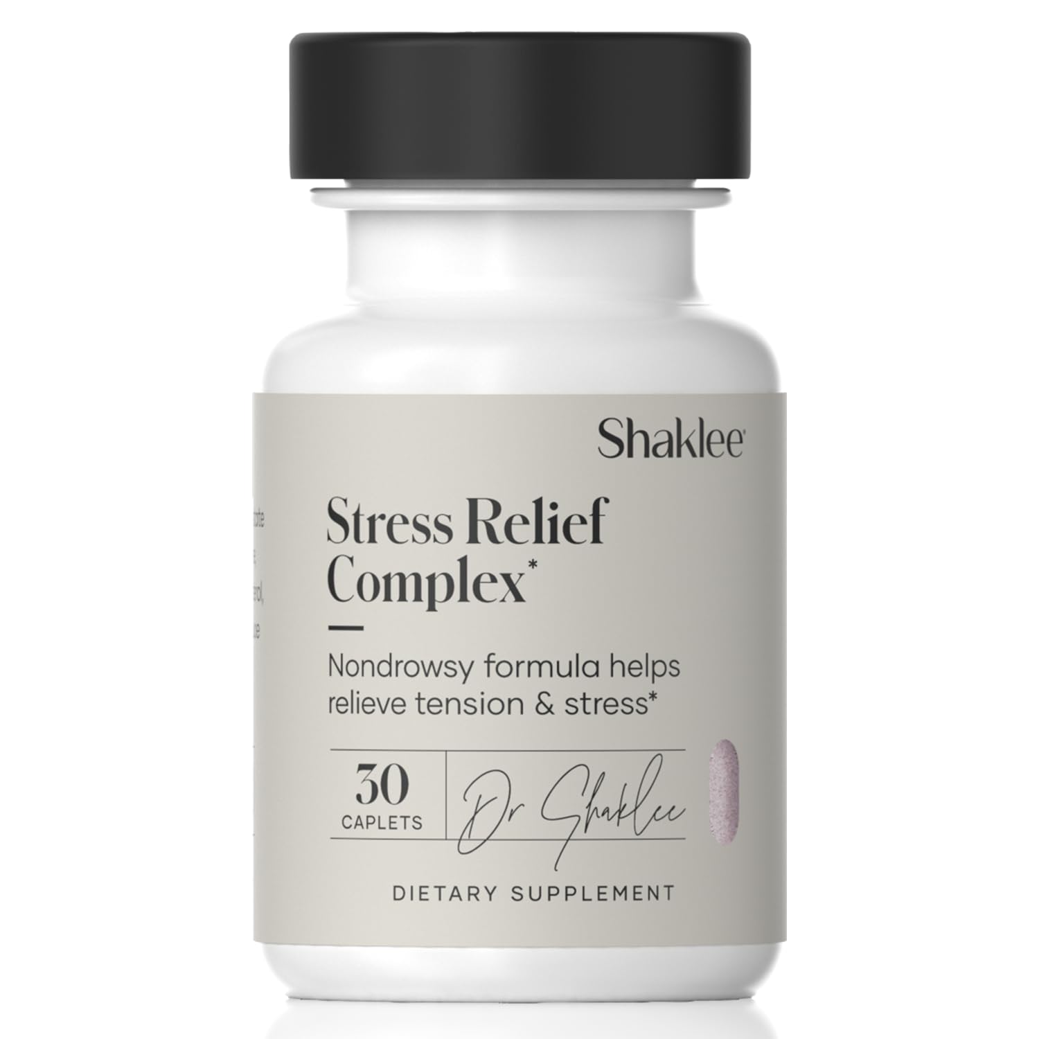 Shaklee Stress Relief Complex bottle with caplets