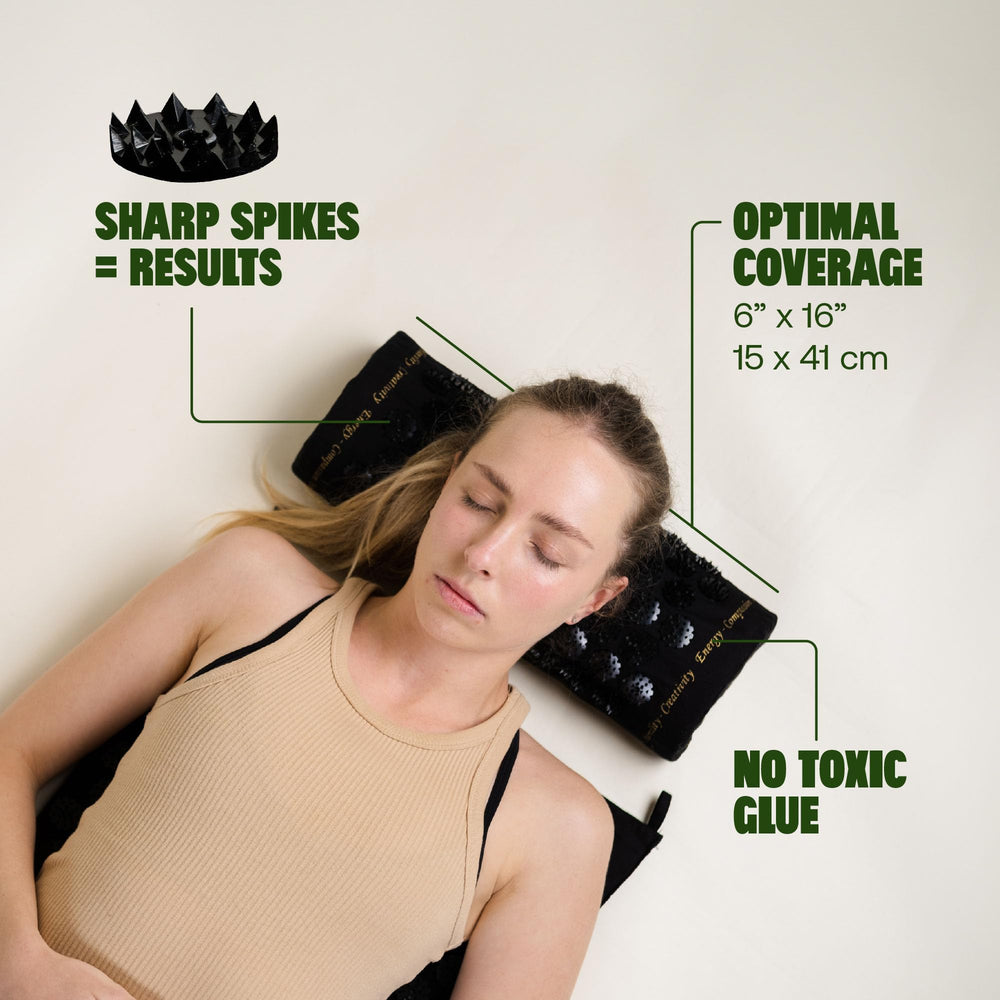 Using ShaktiMat Classic neck pillow for neck relief
