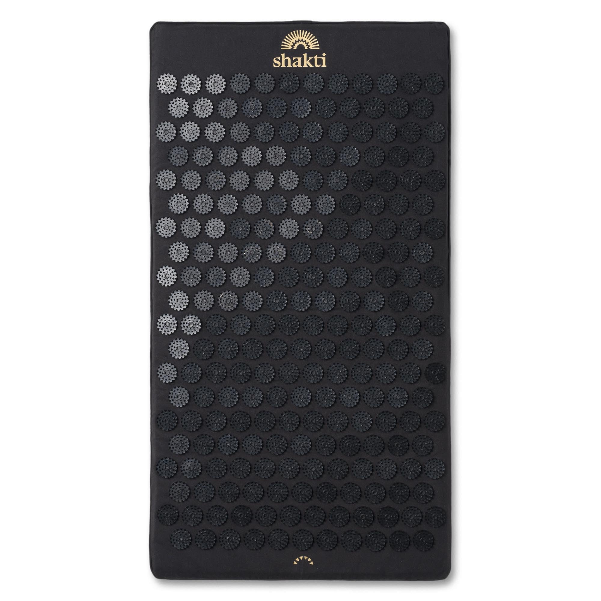 ShaktiMat Premium Acupressure Mat in Shakti Black - front view