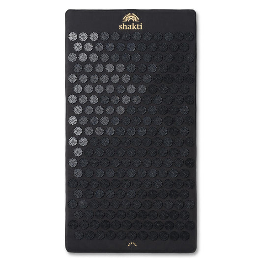 ShaktiMat Premium Acupressure Mat in Shakti Black - front view