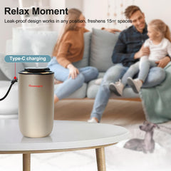 Shammgria champagne-finish diffuser shown in a stylish setup.