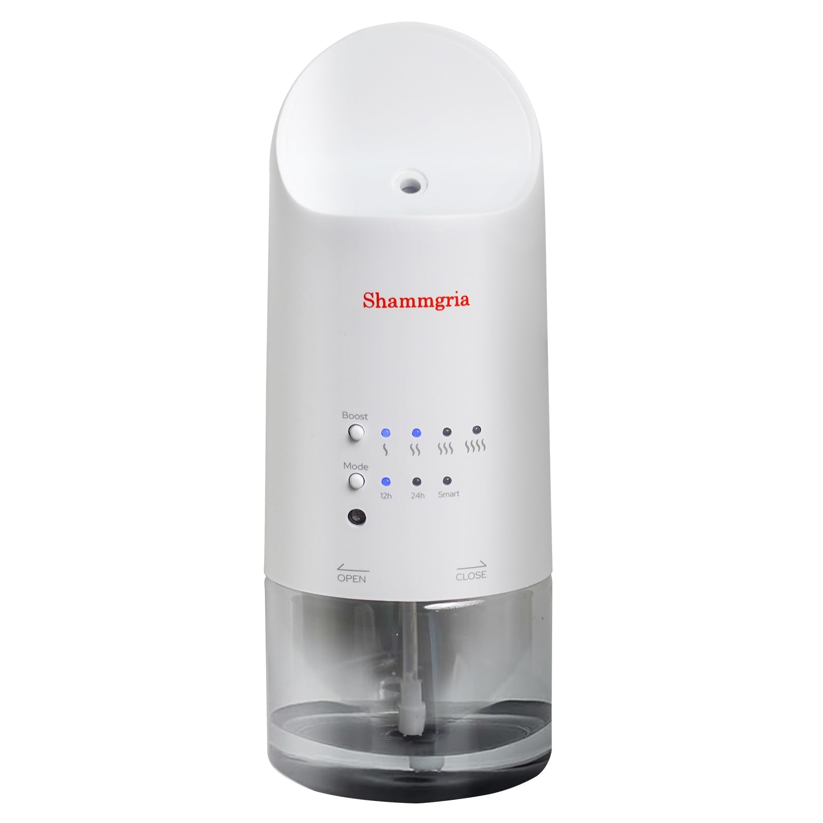 Shammgria plug-in essential oil diffuser white front view for instant home fragrance