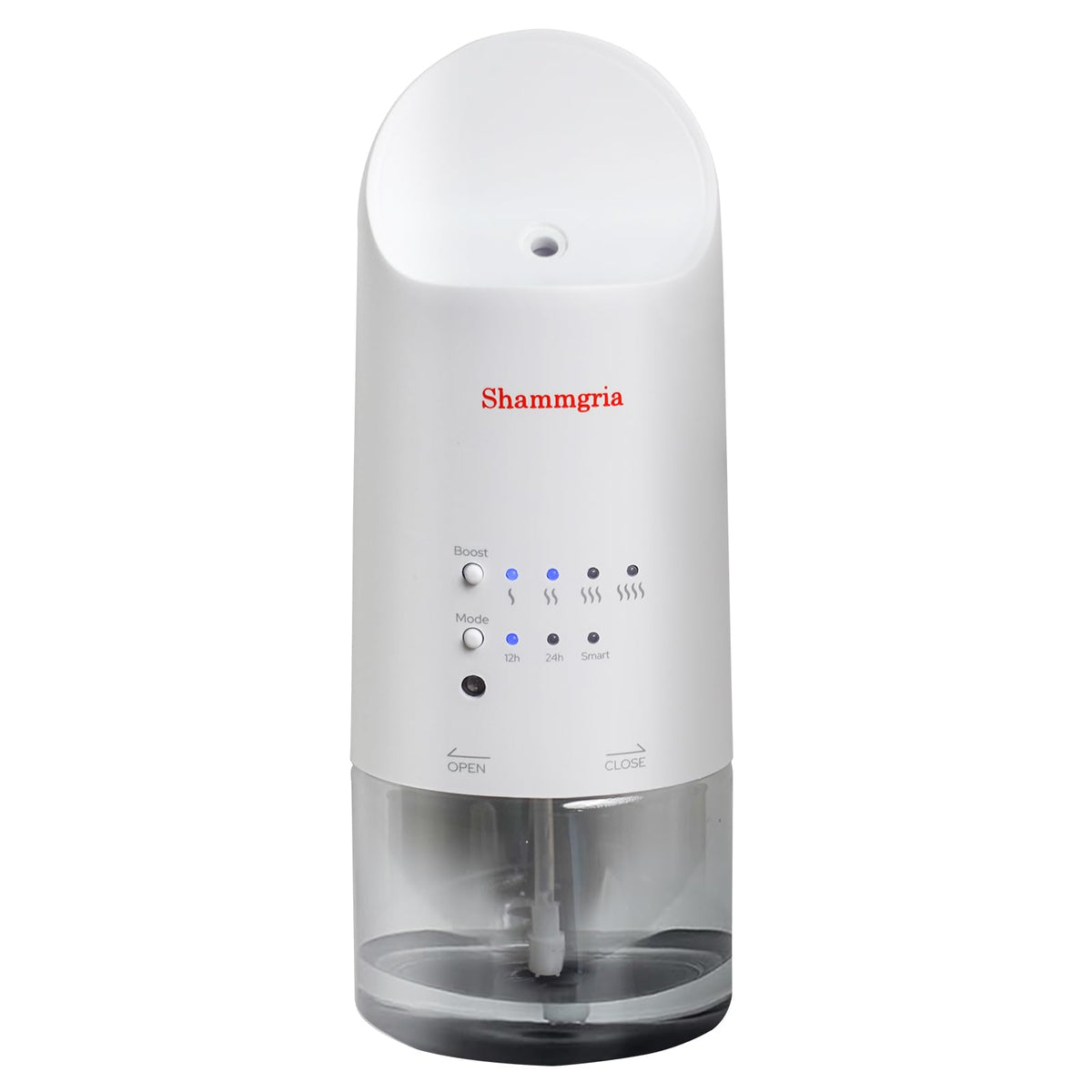 Shammgria plug-in essential oil diffuser white front view for instant home fragrance