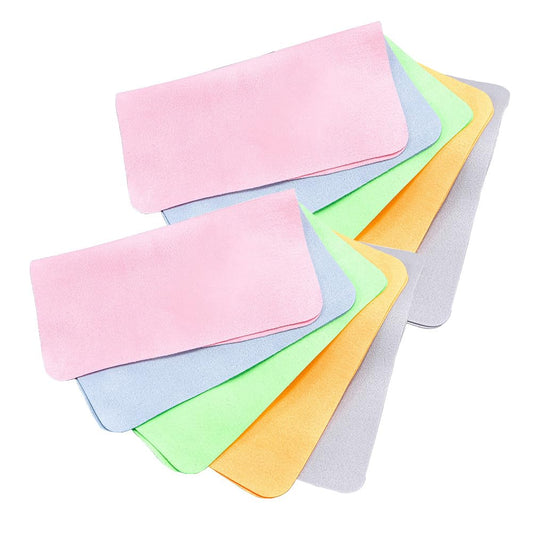 Shammy eyeglass cleaning cloth – microfiber, compact 6.8 x 5.6 inches