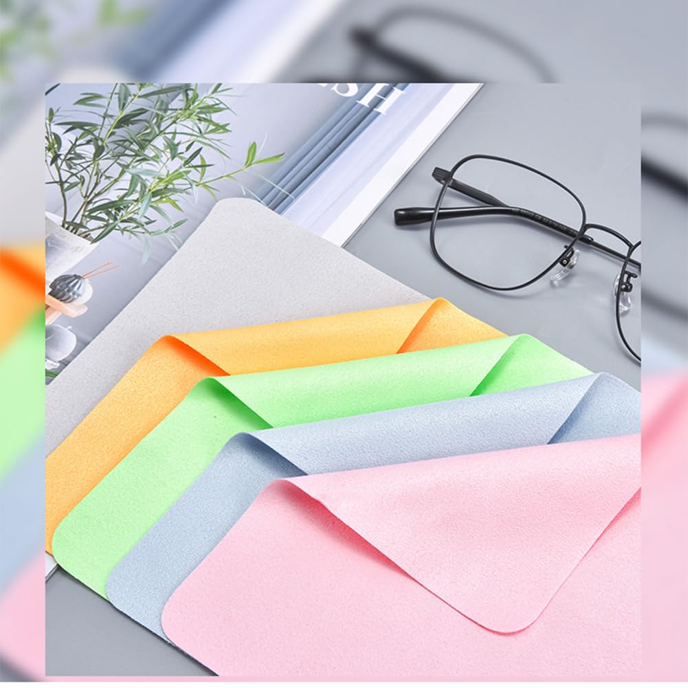 Travel-ready eyeglass cleaning cloth in pocket size