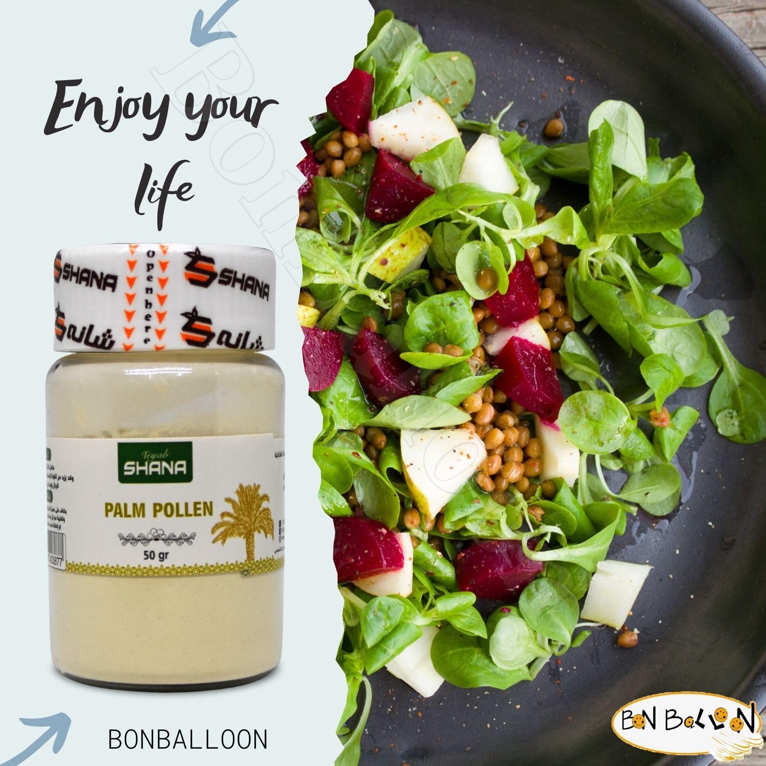 Usage ideas: adding palm pollen powder to smoothies and desserts