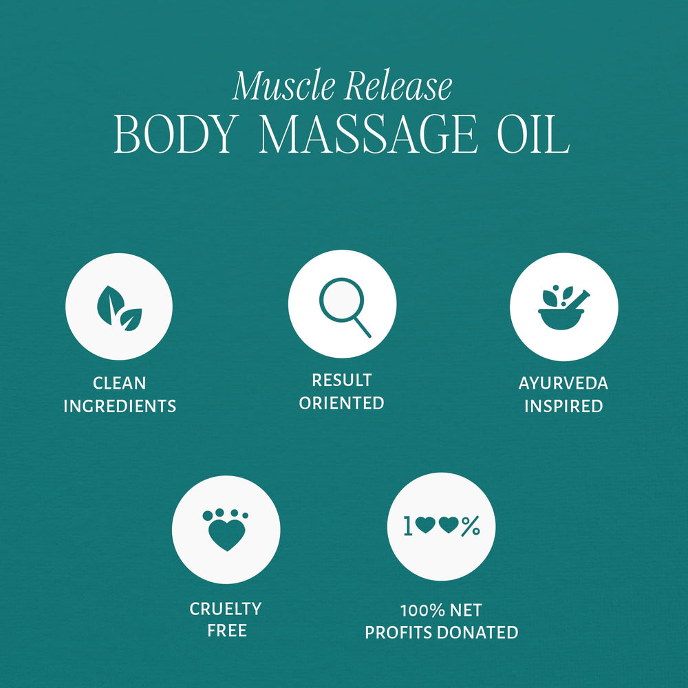 Woman applying Shankara massage oil after shower