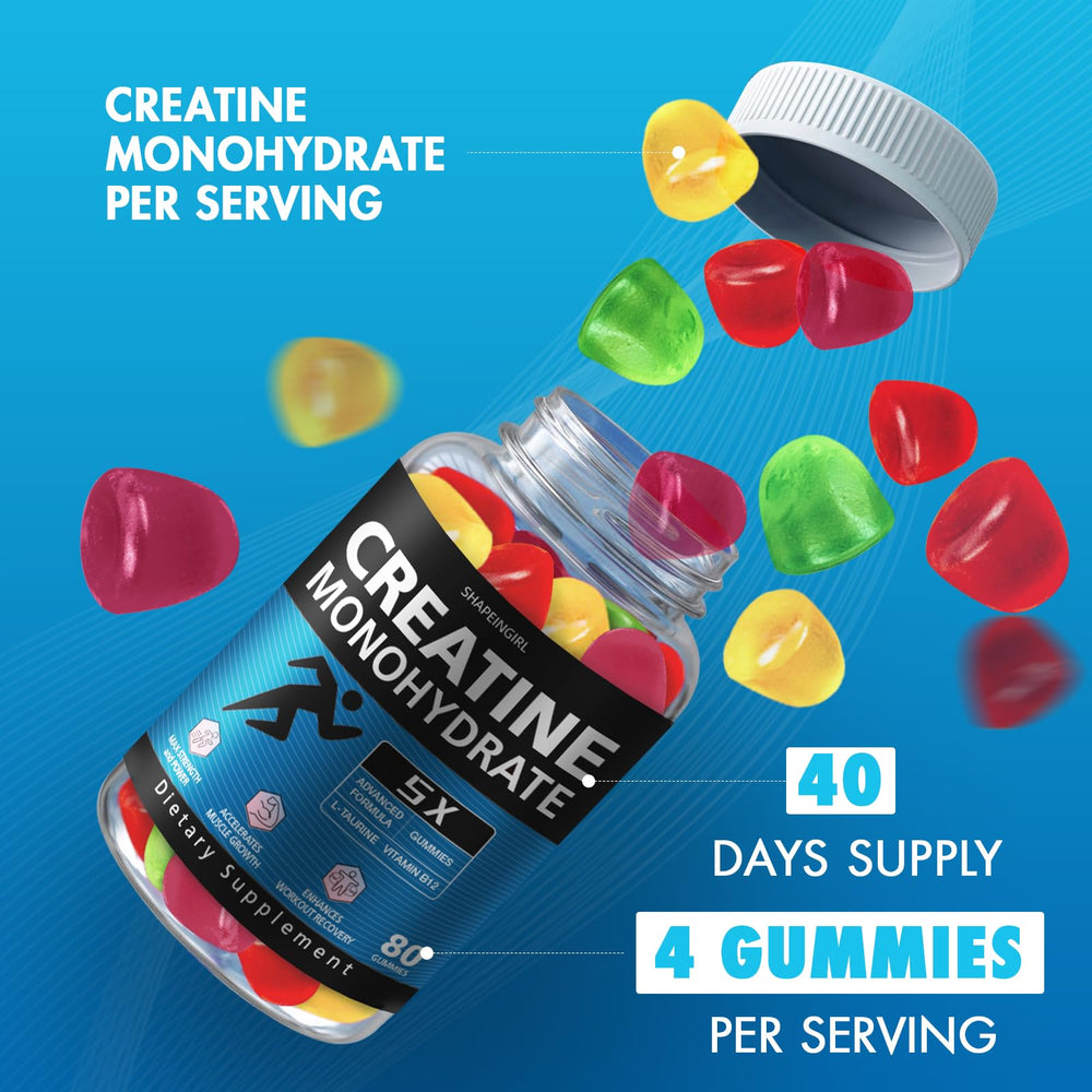 240-count SHAPEINGIRL Creatine Monohydrate Gummies packaging