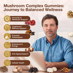 Vegan, Non-GMO, Gluten-free label on Shapeingirl Mushroom Gummies