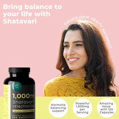Electrolyte blend (Magnesium, Sodium, Potassium) for hydration with Shatavari