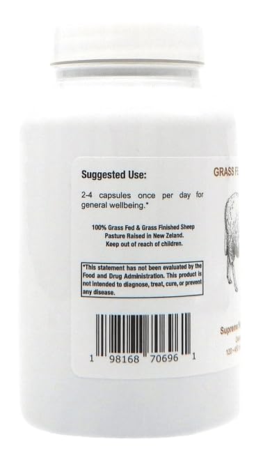 Bottle of sheep liver capsules in a two-pack