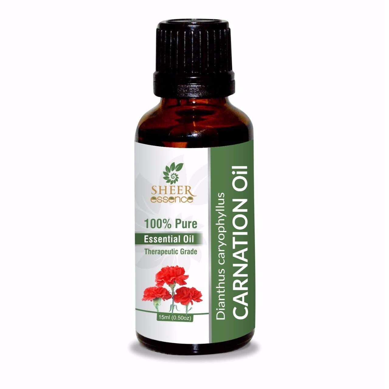 Sheer Essence Carnation Oil bottle 15 ml ready for diffusion and blends.