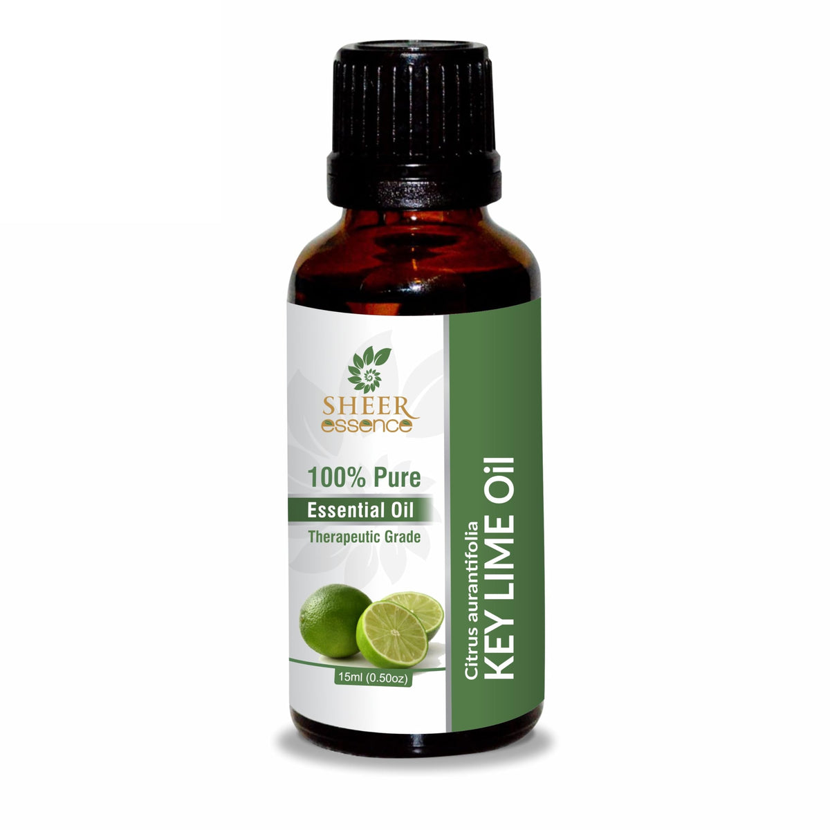 Sheer Essence Key Lime Oil bottle close-up for refreshing diffuser use
