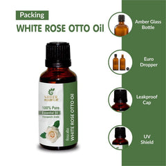 DIY candle project using Sheer Essence White Rose Otto Oil for subtle floral scent.