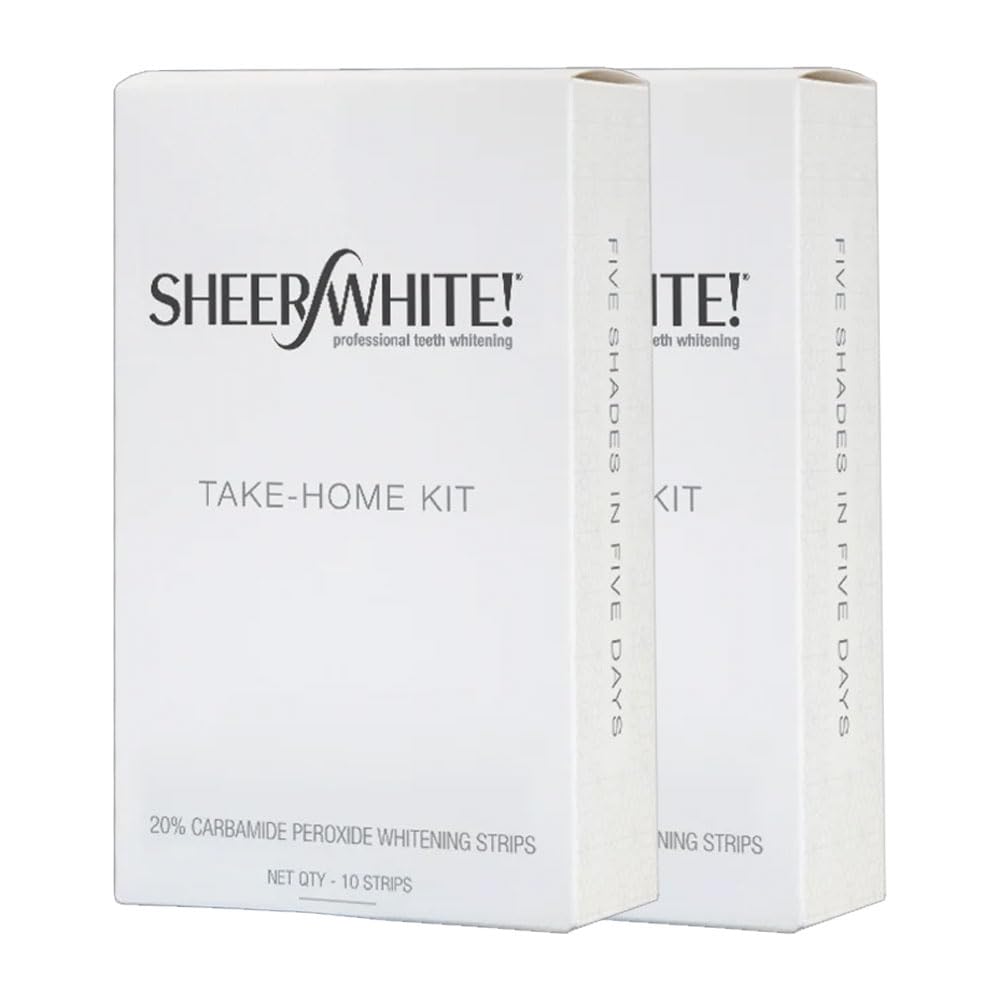 Sheer White Teeth Whitening Strips Double Pack - front view