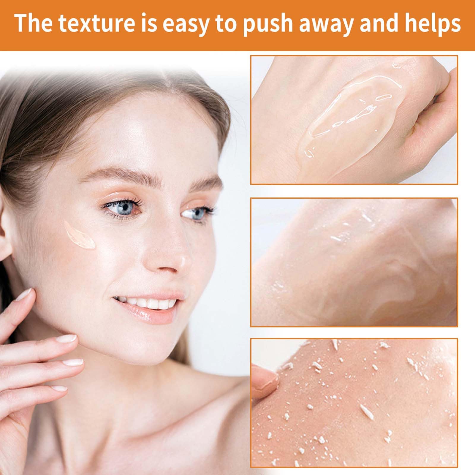 Sheghy gel texture close-up emphasizes moisturizing during exfoliation