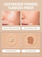 SHEGLAM Shea butter and jojoba oil formula delivers silky wear.