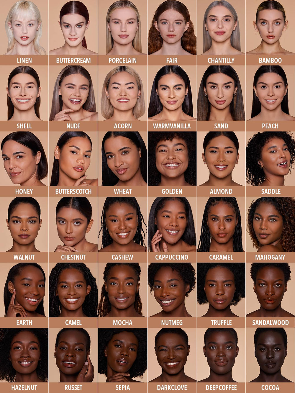 SHEGLAM Wheat shade matches warm undertones for everyday looks.