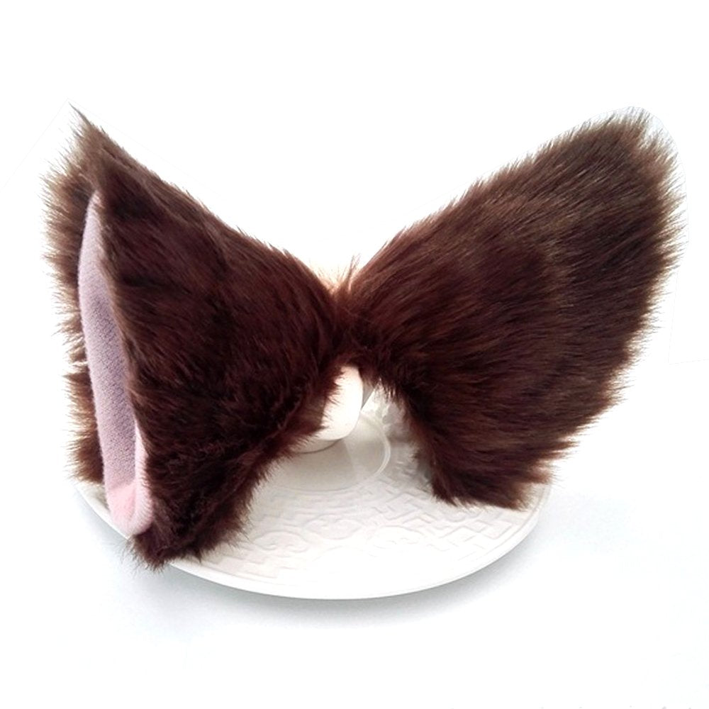 Sheicon cat ears headband brown for cosplay and anime looks.