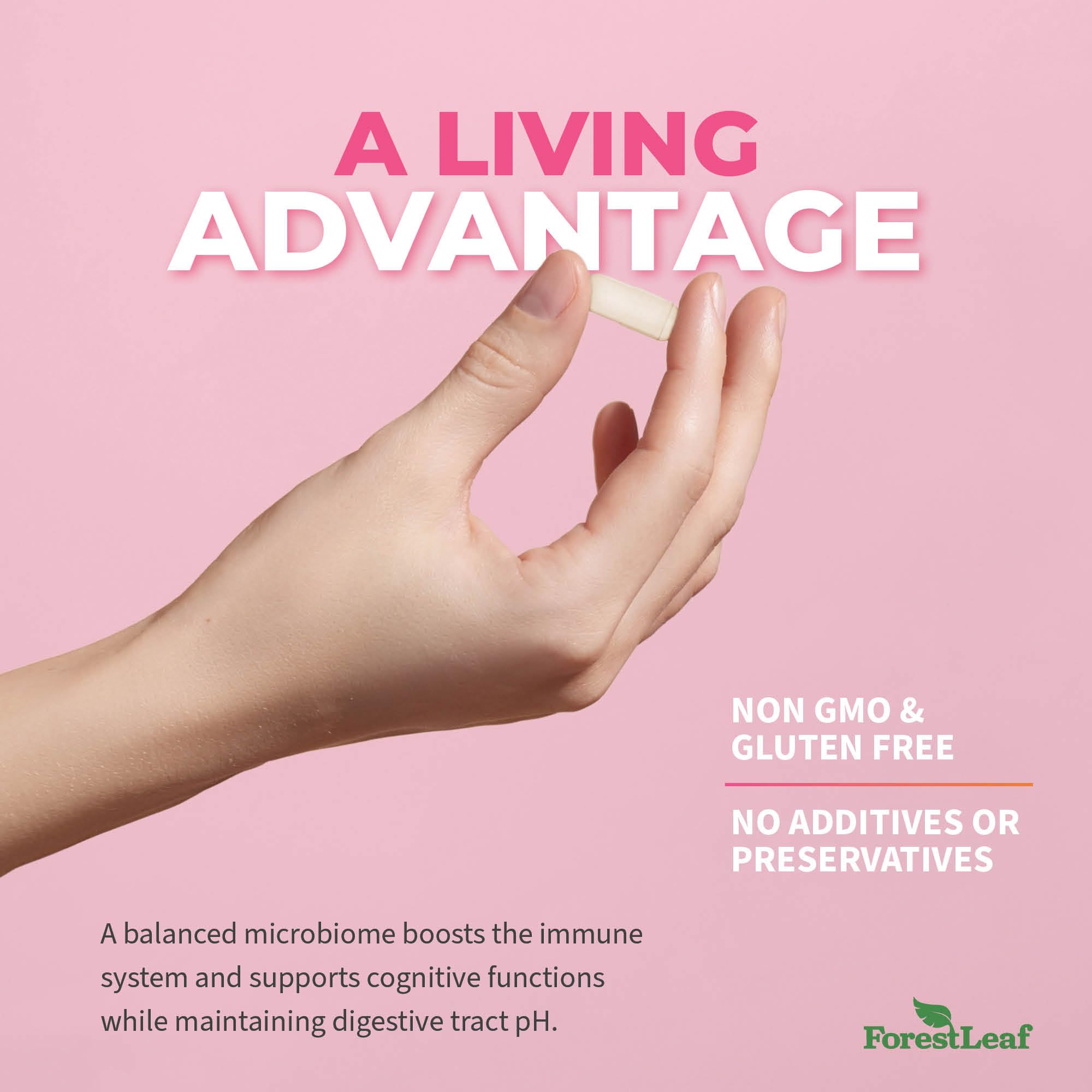 Gluten-free and third-party tested women's probiotic capsules