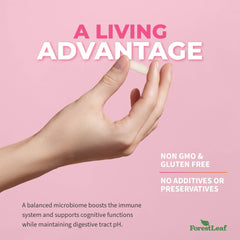 Gluten-free and third-party tested women's probiotic capsules