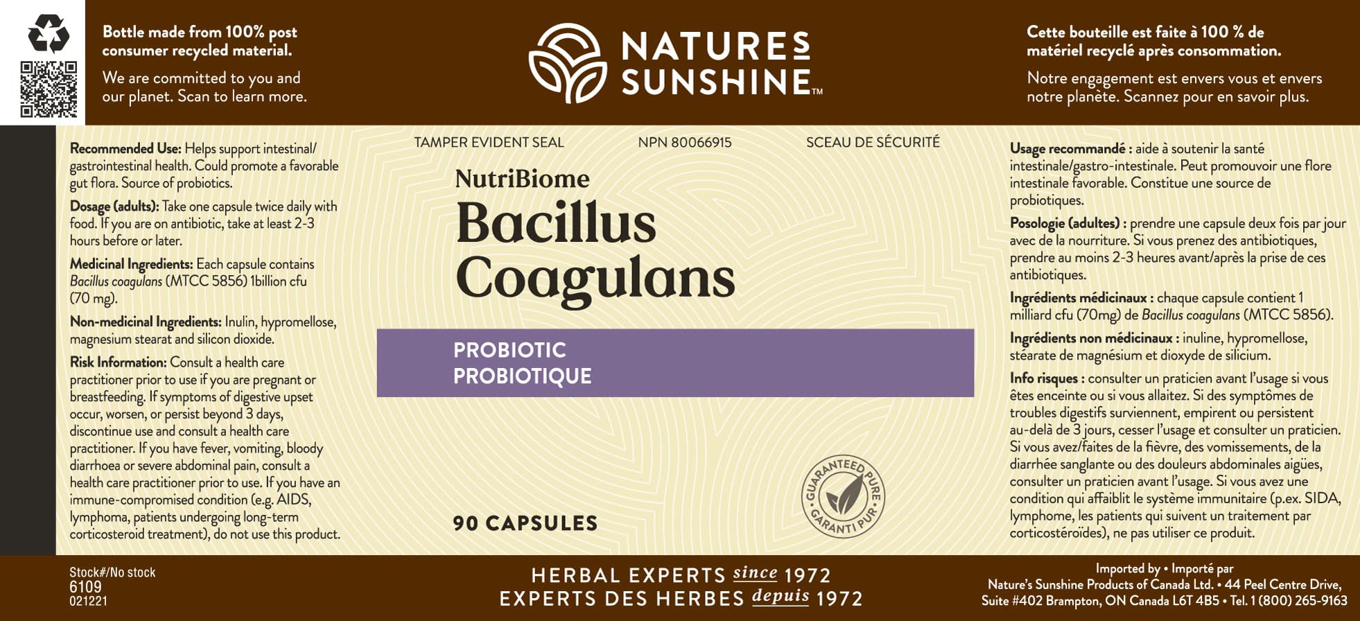 Shelf-stable probiotic designed to withstand stomach acid
