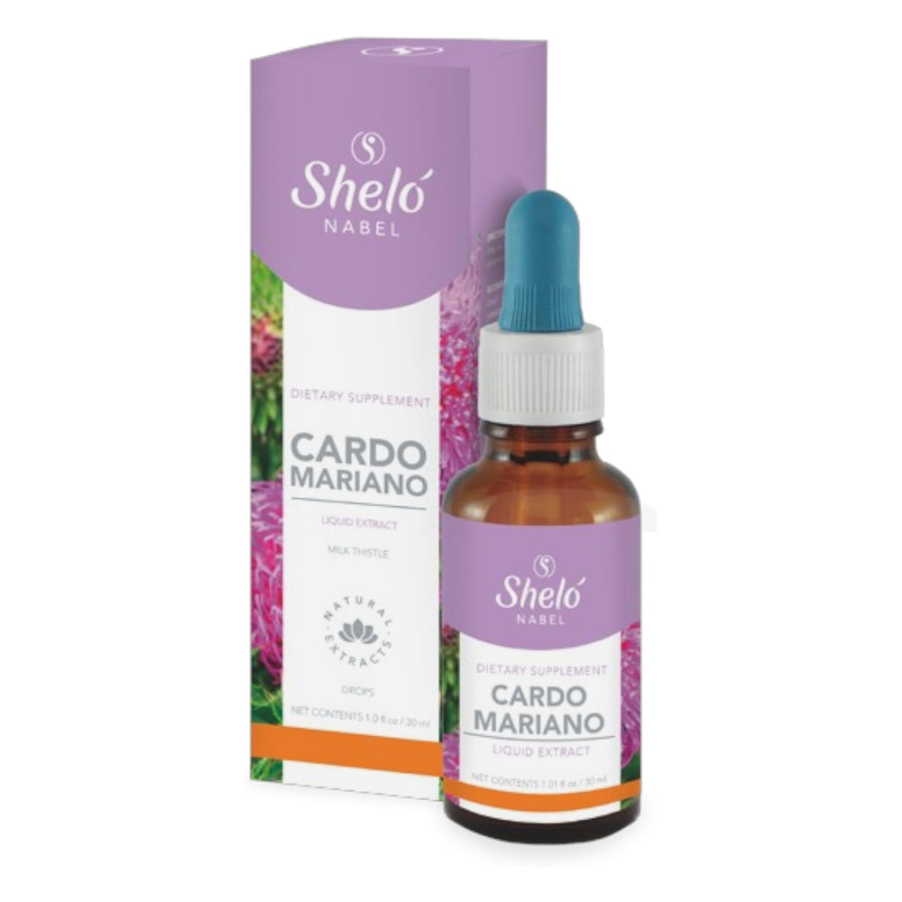Sheló NABEL milk thistle bottle for daily wellness routine