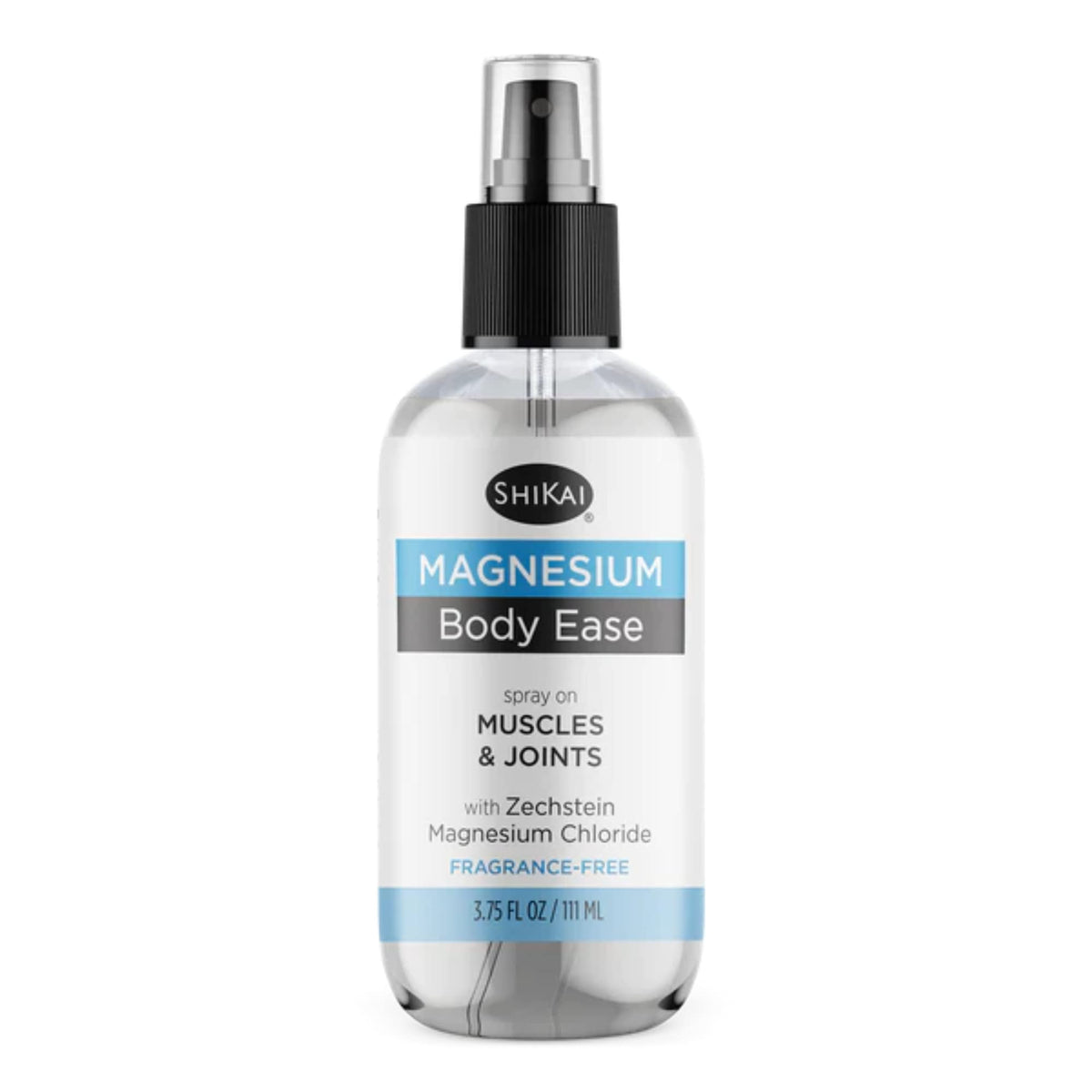 Front view of ShiKai Magnesium Body Ease Spray bottle (3.75 oz)
