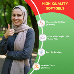 Halal certification badge for SHIFAA NUTRITION fish oil