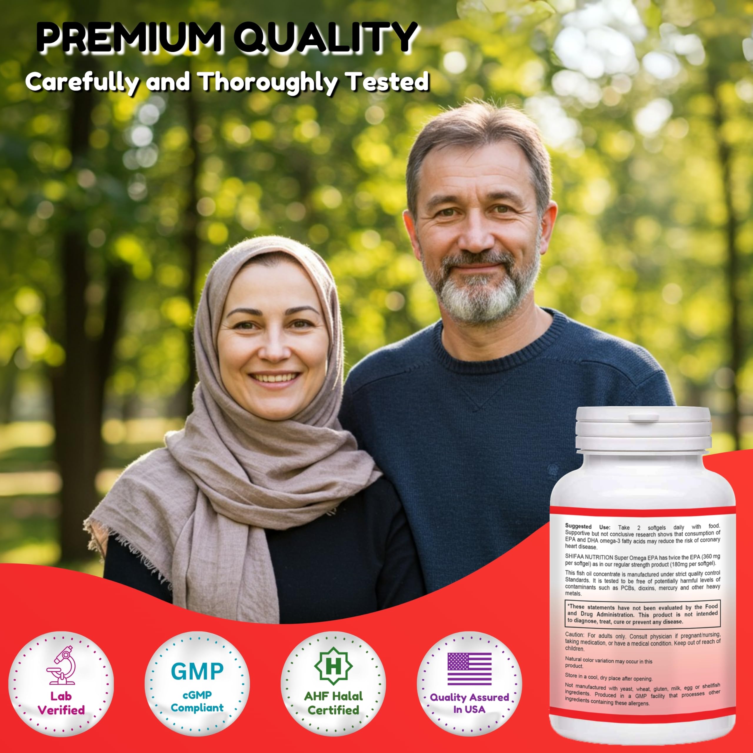 Purity and molecular distillation icon for SHIFAA fish oil