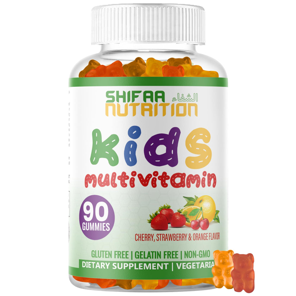SHIFAA NUTRITION Halal Kids Multivitamin Gummies bottle on white background