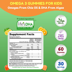 DHA from algae icon on packaging