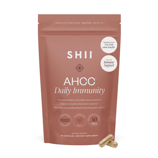 SHII AHCC Daily Immunity bottle and capsules
