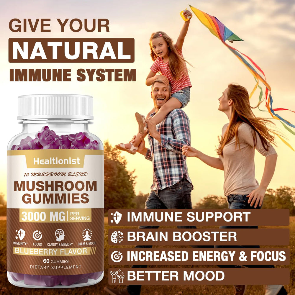 Shiitake, Reishi and Chaga mushrooms for immune support