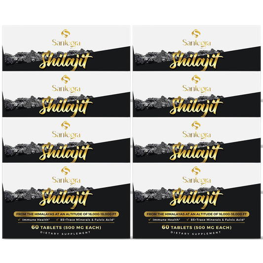 Bottle of 30,000 mg Shilajit tablets (60 count)