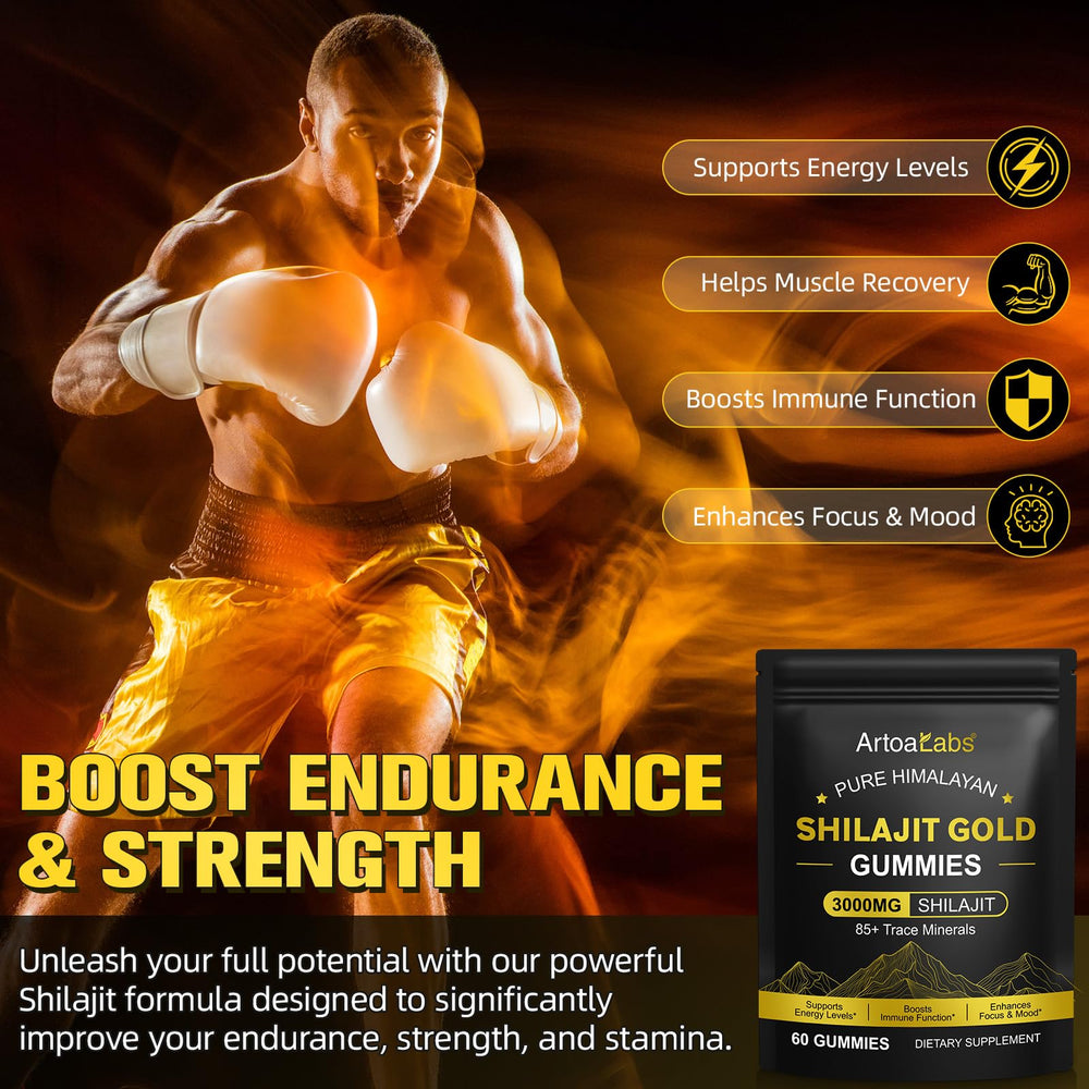 Shilajit Gummies ingredients with Ashwagandha and Gokshura