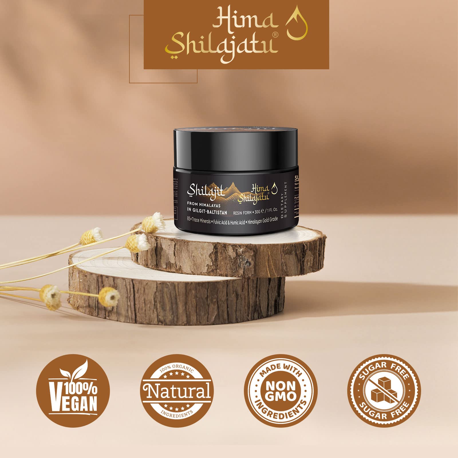 Authentic natural Shilajit resin with no additives