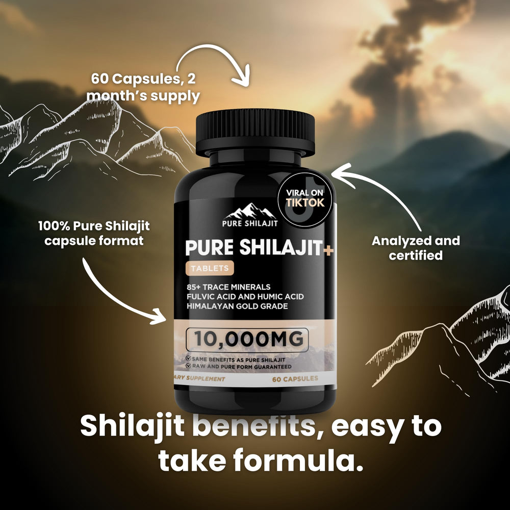Shilajit capsules for energy and performance