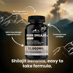 Shilajit capsules for energy and performance