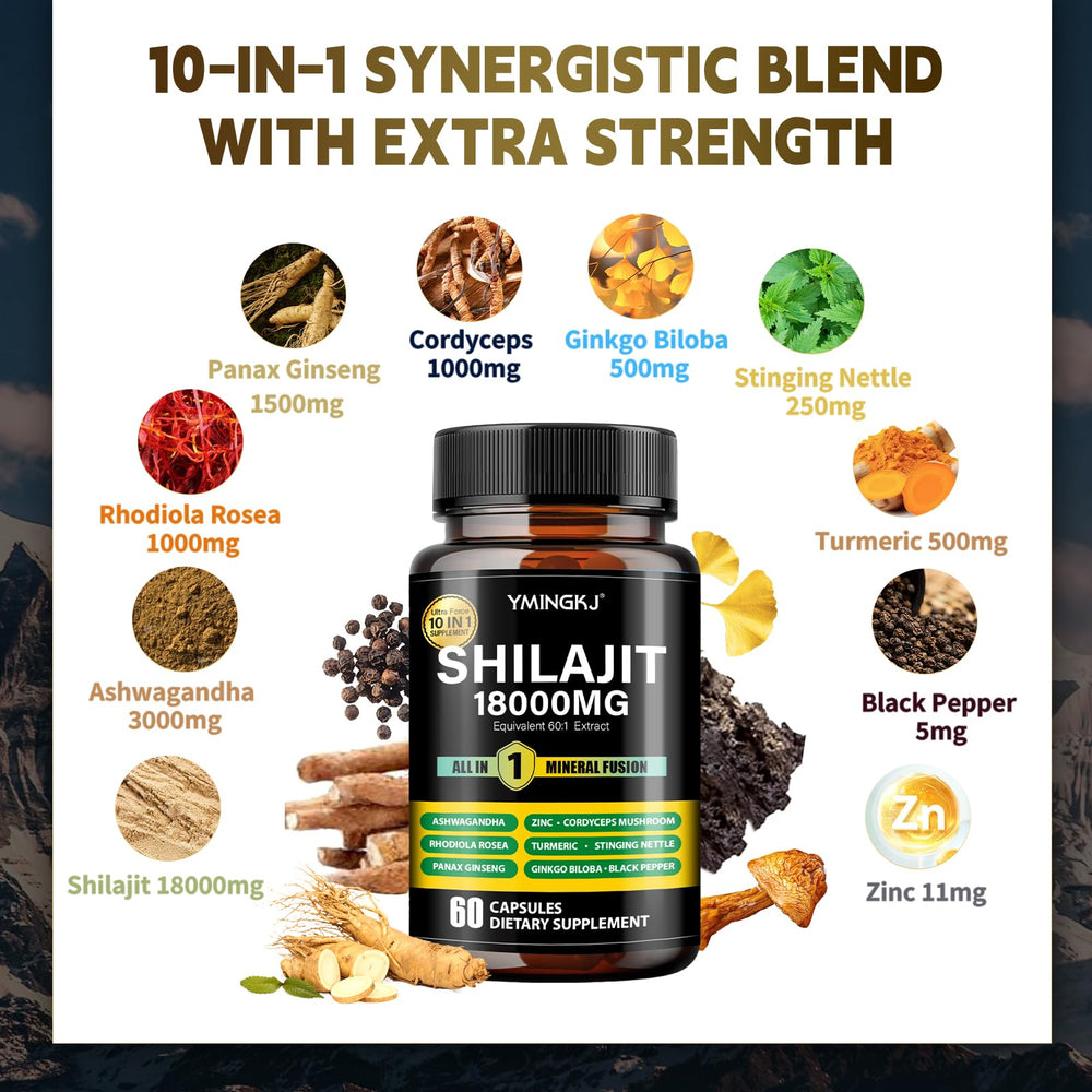 Fulvic acid minerals in Shilajit capsules