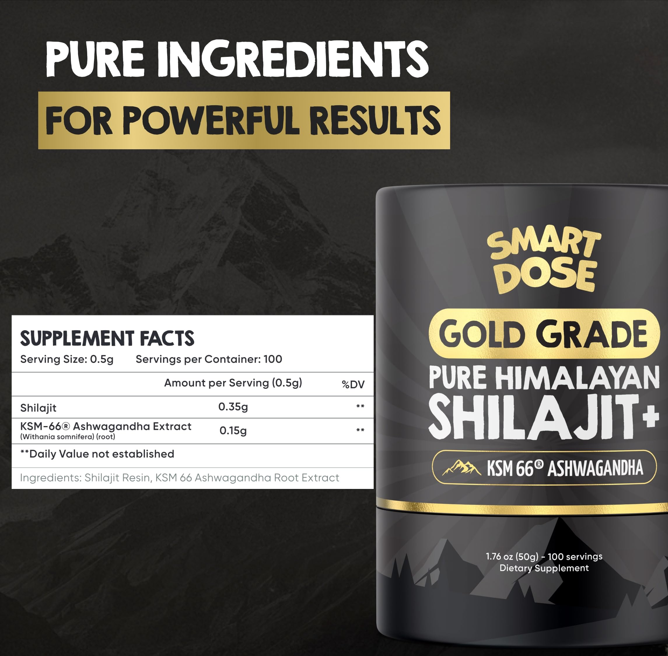 Dosing spoon included with Shilajit resin