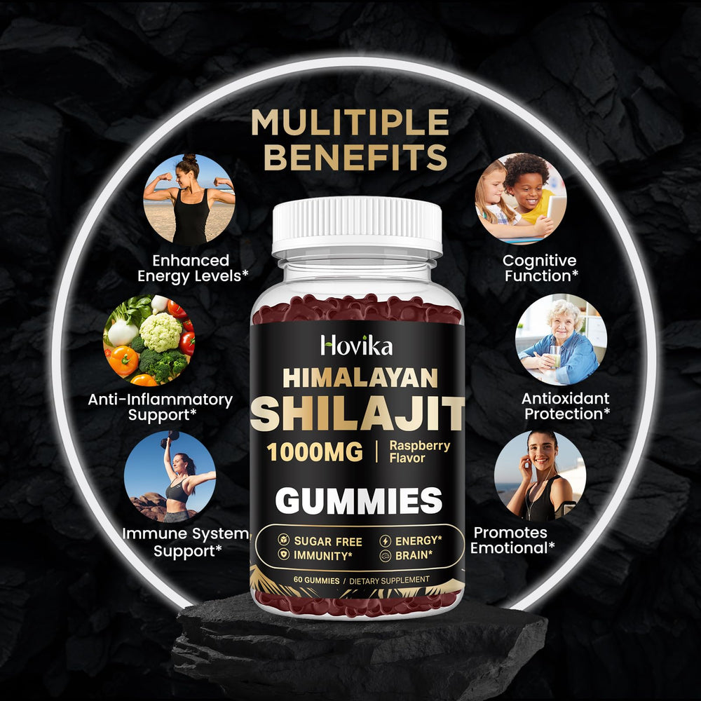 On-the-go energy and immune support with Shilajit Raspberry Gummies