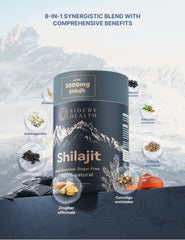 Ashwagandha herbs with Shilajit Gummies