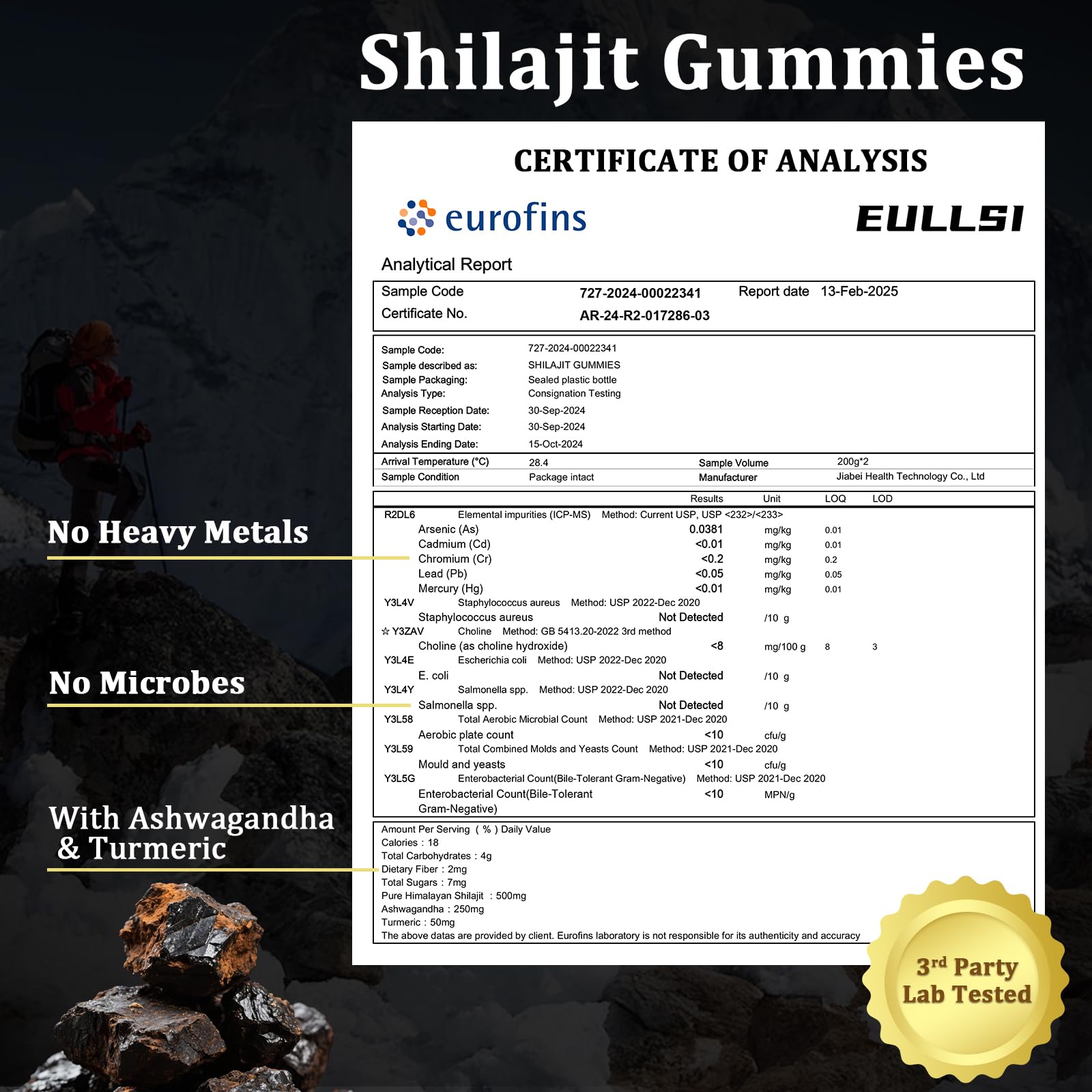 Berry-flavored Shilajit energy gummies