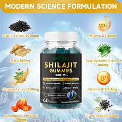 Shilajit Gummies energy and vitality illustration