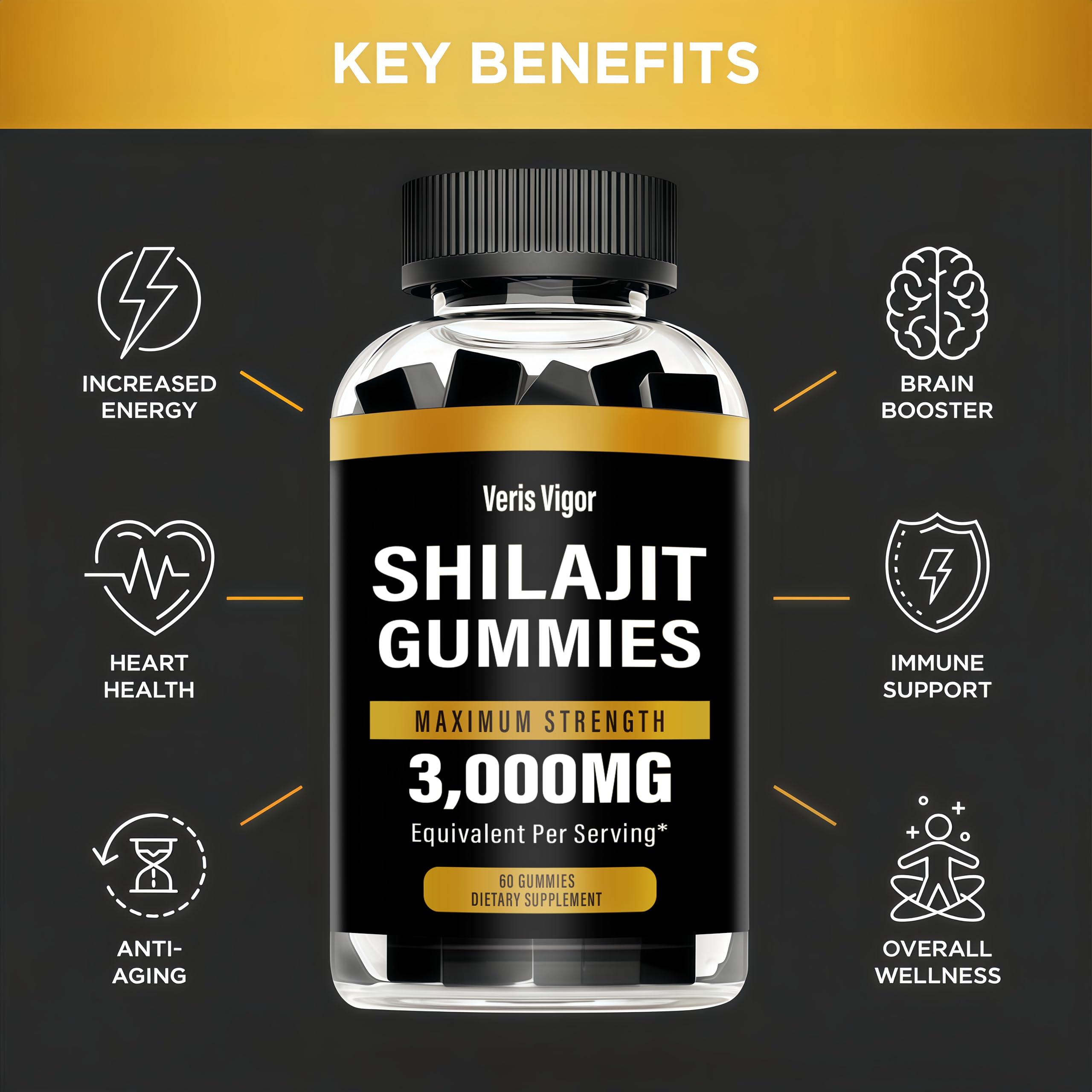 Gummies for energy, focus, and anti-fatigue support